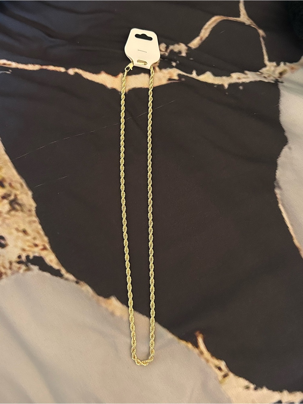 14K Gold Plated Rope Chain Necklace - Women's Jewelry